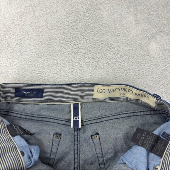 Zegna Sport Denim Jeans Mens Size 31x29 CoolMax Stretch - Picture 9 of 14